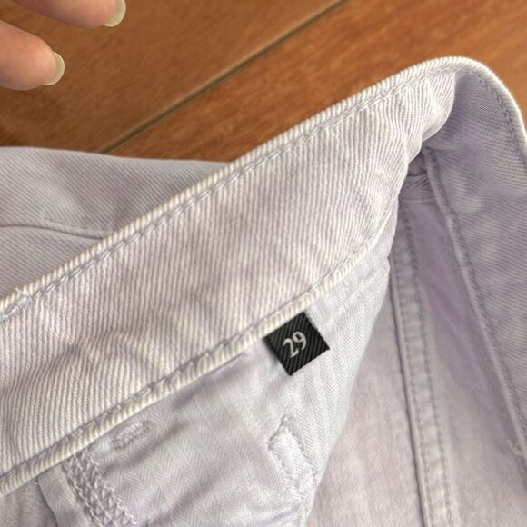 NWT 7 For All Mankind Easy Ruby Cut Off Jean Short- Lavender Size 29 - Picture 7 of 13